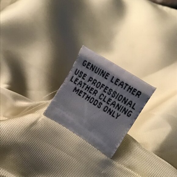 Vericci Cream Leather Jacket - Picture 10 of 11